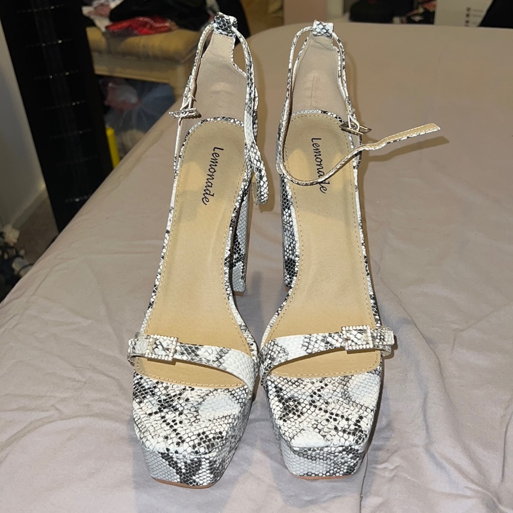 Size 11 snake skin heels